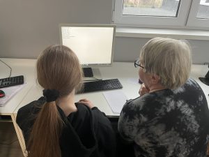 Udział w projekcie pt. ,,Szkoła międzypokoleniowa. Razem w Internecie”.